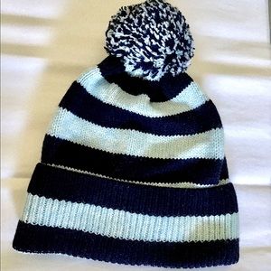 Gap striped pom-pom hat